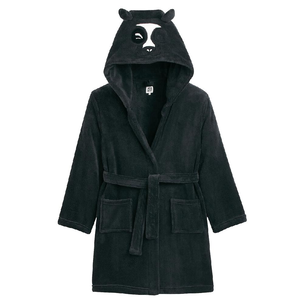 laredoute Morgenmantel mit Panda-Kapuze aus Fleece grau LA REDOUTE COLLECTIONS Blitzverkäufe