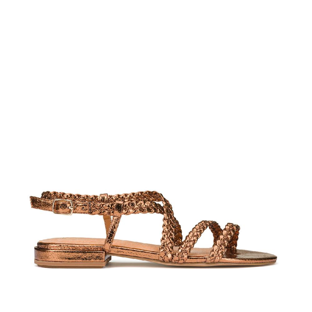 laredoute Geflochtene Sandalen bronzefarben LA REDOUTE COLLECTIONS Kostenloser Versand