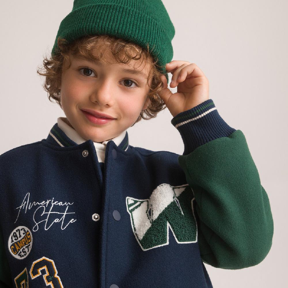 laredoute Jacke im College-Style marine/grün LA REDOUTE COLLECTIONS Sonderangebot