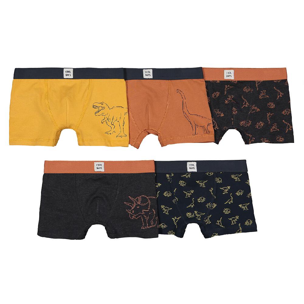 laredoute 5er-Pack Boxerpants "Dinosaurier" bunt LA REDOUTE COLLECTIONS Günstig kaufen