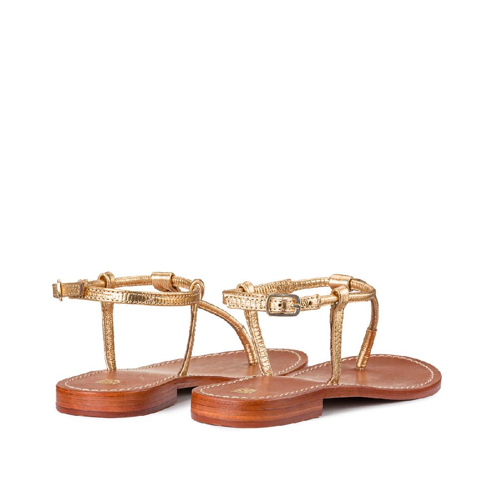 laredoute Zehensandalen aus Leder goldfarben LA REDOUTE COLLECTIONS Cyber Monday