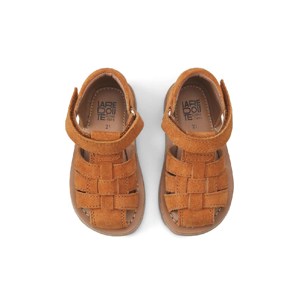 laredoute Sandalen Leder orange LA REDOUTE COLLECTIONS Weihnachtsangebot